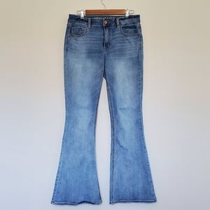 American Eagle 12R Hi-Rise Artist Flare Jeans